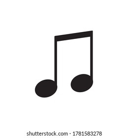 Music Note Icon Design Vector Template Illustration .