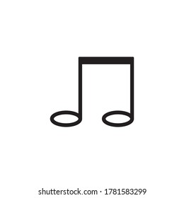 Music Note Icon Design Vector Template Illustration .
