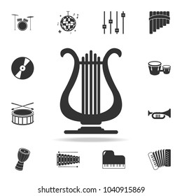 Music note icon. Detailed set icons of Music instrument element icons. Premium quality graphic design. One of the collection icons for websites, web design, mobile app on white background