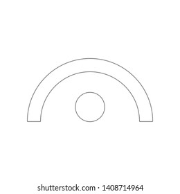music note icon. Element of web for mobile concept and web apps icon. Outline, thin line icon for website design and development, app development