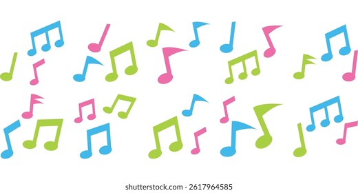 Music Note Icon Flat Bundling