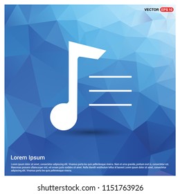 Music note icon - Free vector icon