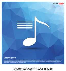 Music note icon - Free vector icon