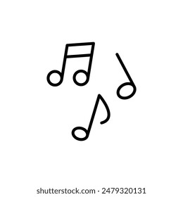 Music Note Icon Ideal for Audio and Entertainment