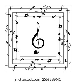 Music Note Icon Ideal for Audio Streaming Services. Music notes vector.