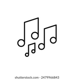 Music Note Icon Ideal for Music Streaming Services