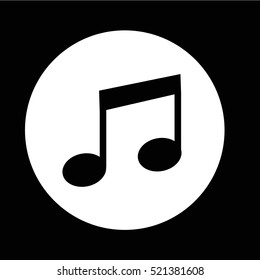 Music Note icon illustration design