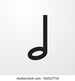 music note icon illustration isolated vector sign symbol