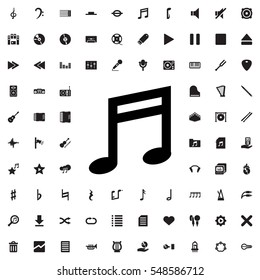 music note icon illustration isolated vector sign symbol