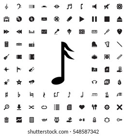 music note icon illustration isolated vector sign symbol