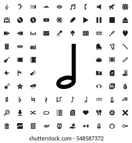 music note icon illustration isolated vector sign symbol
