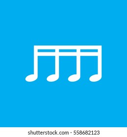music note icon illustration isolated vector sign symbol