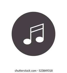 music note icon illustration vector, can be used for web and mobile design