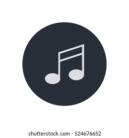 music note icon illustration vector, can be used for web and mobile design