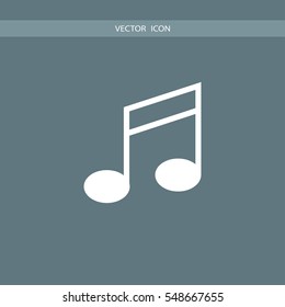 music note icon illustration vector, can be used for web and mobile design