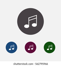 music note icon illustration vector, can be used for web and mobile design.