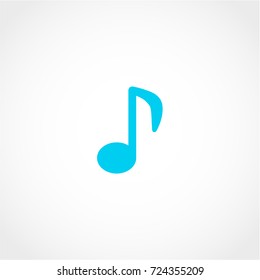 Music note Icon Isolated on White Background