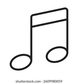 music note icon Line Art Logo set