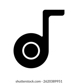 music note icon. Line music keys and glyphs. music notes. simple style
