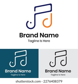 Logo-Design für Musik-Hinweis