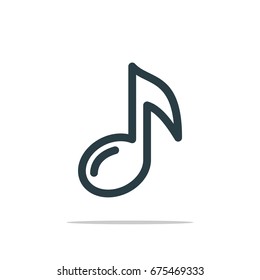 Music Note Icon Logo Template Illustration Design. Vector EPS 10.