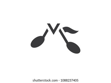 Music note Icon logo  Vector template