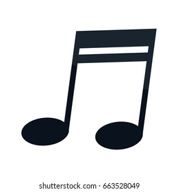 music note icon melody element symbol