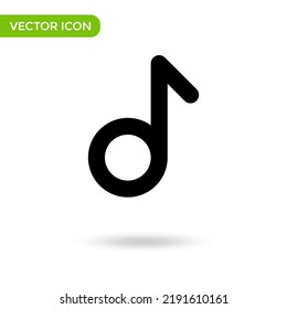 music note icon. minimal and creative icon isolated on white background. vector illustration symbol mark.