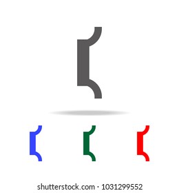 music note icon on white background. Elements in multi colored icons for mobile concept and web apps. Icons for website design and development, app development on white background