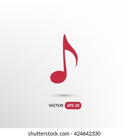 music, note  icon. One of set web icons