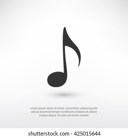 music, note  icon. One of set web icons
