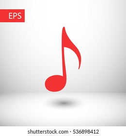 music, note  icon. One of set web icons