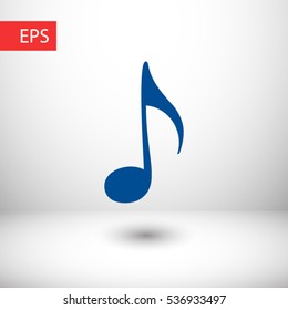 music, note  icon. One of set web icons