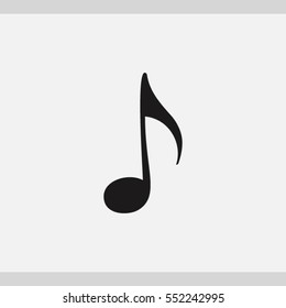 music, note  icon. One of set web icons