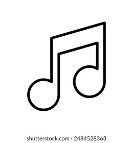 Music Note Icon, Perfect for Music and Entertainment Graphics