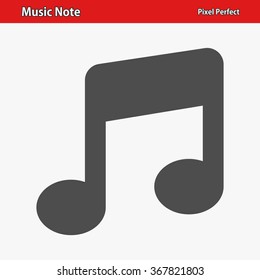 Music Note Icon. Professional, pixel perfect icons optimized for both large and small resolutions. EPS 8 format.