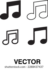 Musik-Note-Symbol auf angesagtem Hintergrund