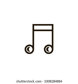 music note icon. sign design