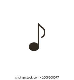 music note icon. sign design