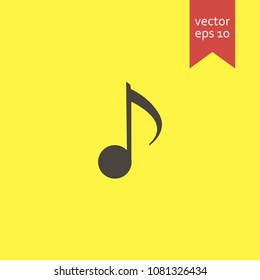 music note. music note icon. sign design. Vector EPS 10.