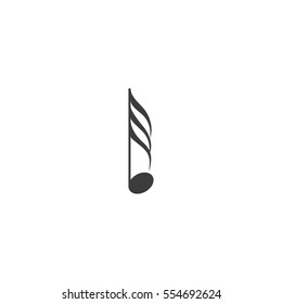 music note icon. sign design
