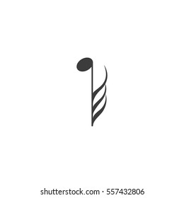music note icon. sign design