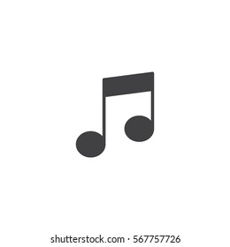 music note icon. sign design