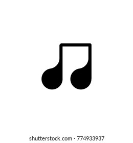 music note icon. sign design