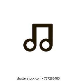 music note icon. sign design