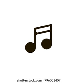 music note icon. sign design