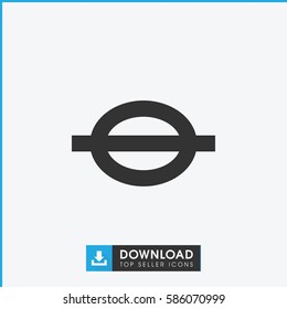 music note icon. Simple filled music note icon. On white background.