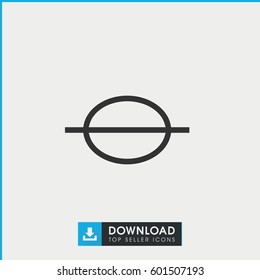 music note icon. simple outline music note vector icon. on white background.