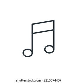 Music note icon. Song note. Music symbol.
