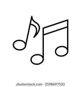 Music note icon for songs and entertainment
